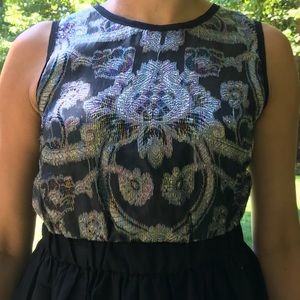 See U Soon Holographic Bodice Dress